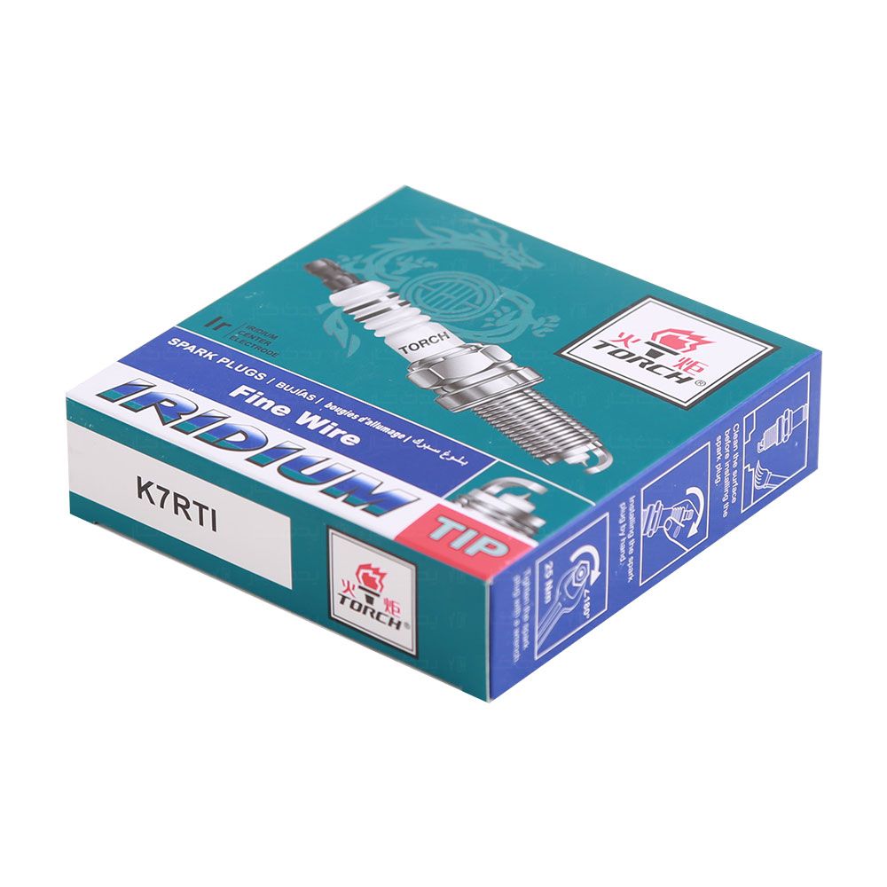 شمع سوزنی پایه کوتاه ایریدیم تورچ K7RTI اصلی - Image 4